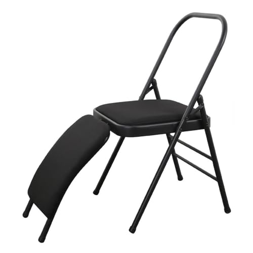 Folding Yoga Chair with Lumbar Support - Heavy-Duty Meditation Seat