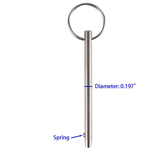 2 Pack Quick Release Pins - 316 Stainless Steel Marine Hardware