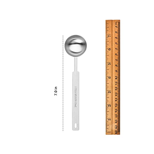 Long Handle Measuring Spoon, 15ml Stainless Steel Tablespoon for Coffee