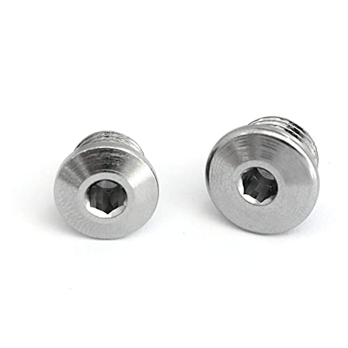 Heyous Stainless Steel First/Low Pressure Port Plugs for Regulator Kit, 7/16" & 3/8"