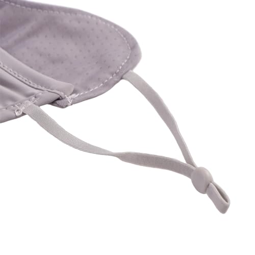 Ice Silk Face Mask - UPF 50+ Sun Protection - Grey