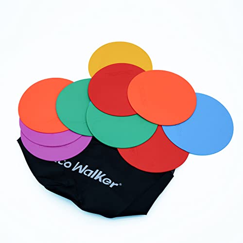 6-Inch Non-Skid Flat Cone Spot Markers for Sports Training - Without Hole