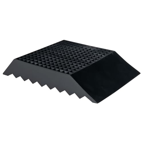 Heavy-Duty Rubber Football Field Goal Tee - 1 Inch, Black