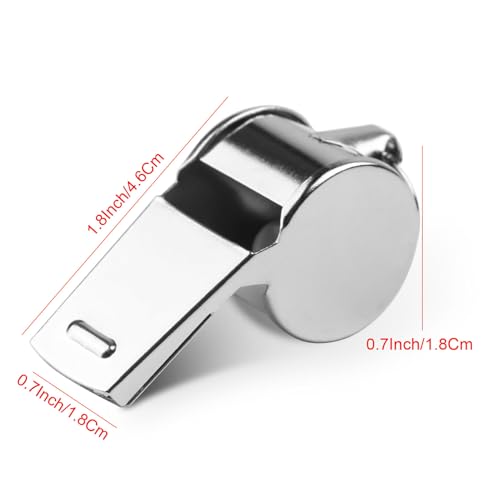 Fya Silver B Loud Stainless Steel Sports Whistle with Lanyard - Coaches & Referees