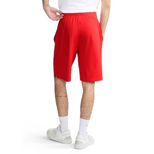 Champion Men's 10-Inch Inseam Sport Shorts Small Scarlet Lightweight Moisture-Wicking