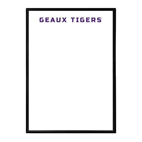 Framed LSU Tigers Geaux Tigers Dry Erase Wall Sign - Vertical