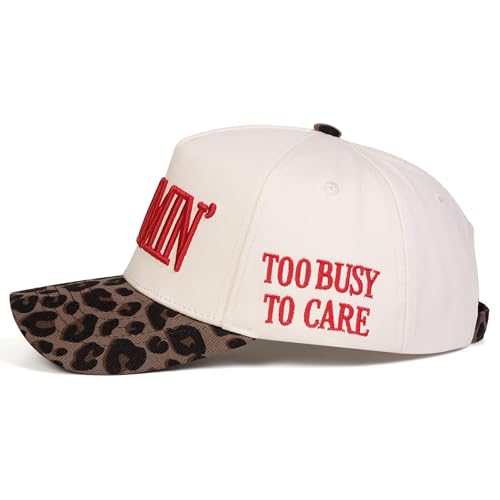 Leopard Print Mommin Trucker Hat for Women – Vintage Two‑Tone SPGRDER