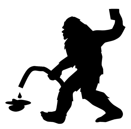 Bigfoot Cousin Eddie Camping Sticker - 5" Vinyl Decal