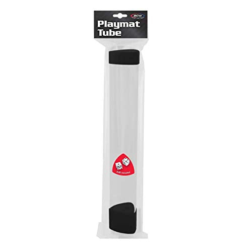 BCW Black Playmat Tube with Oversized Cap and 2 Dice - Travel & Storage