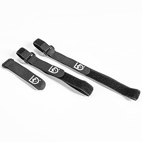 Fast Wrap Cinch-and-Stick Straps with D-Ring - 3/4” x 12” - 2 Pack