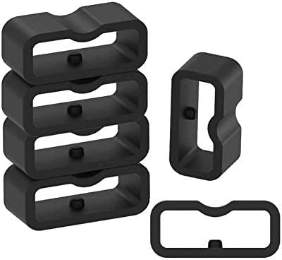 11-Pack Silicone Watch Band Fastener Rings - 16mm Replacement Keepers
