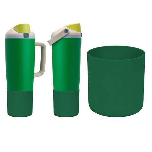 Silicone Boot for Owala 30oz 40oz FreeSip Sway Water Bottle - Dark Green