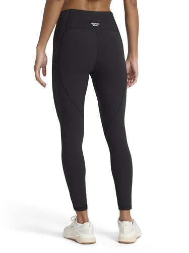 Reebok Odyssey High-Rise 7/8 Leggings for Women - Large Black, 25-Inch Inseam