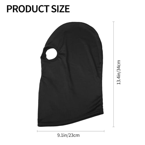Thin Full Face Ski Mask Balaclava for Men & Women - Black
