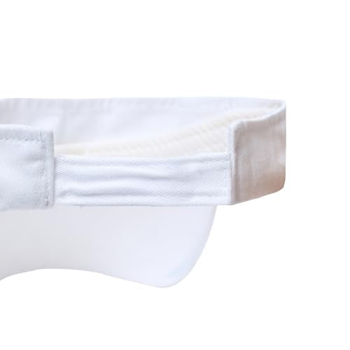 Sports Sun Visor Hat for Outdoor Activities - 6 3/8 White