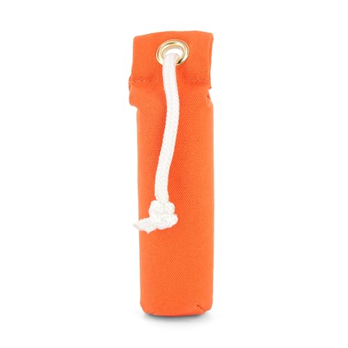 Canvas Dummy for Puppies - Orange, 2.25 x 8.5 Inches