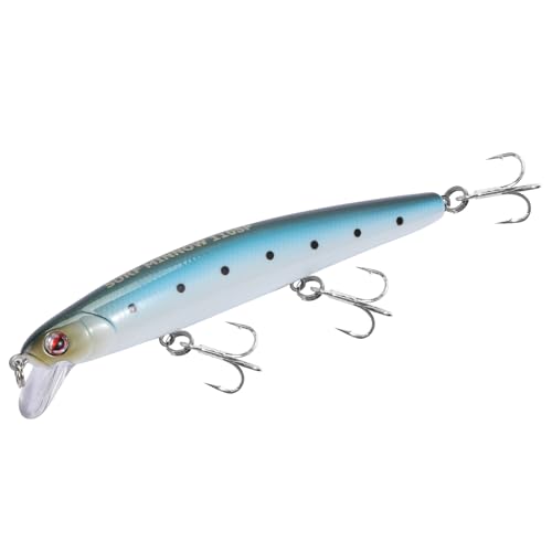 LITTMA 110mm Sardine Surf Fishing Lure Super Glow & Pearl Pink Belly for Saltwater & Halibut