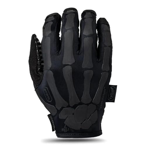 Reaper Skeleton Gloves - Lightweight, Anti-Slip, Large Dark