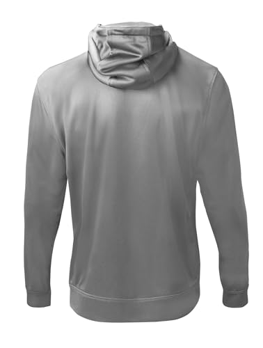 Mizuno Men's G2 Stretch Hoodie Large Grey Lightweight Flexible Pullover