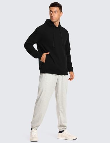 CRZ YOGA French Terry Hoodie for Women - Large Black Casual Sweatshirt