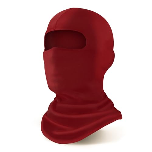 Summer Balaclava Ski Mask for Men & Women - Red
