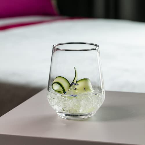 Krosno Water Glasses Set of 6, 13.5 oz, Splendour Collection – Durable Crystalline Glass Drinkware