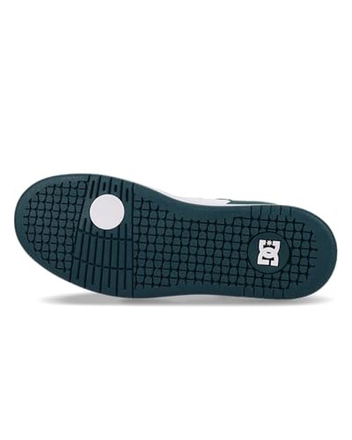 DC Men's Manteca 4 Skate Shoe, Teal/White/Black, 6