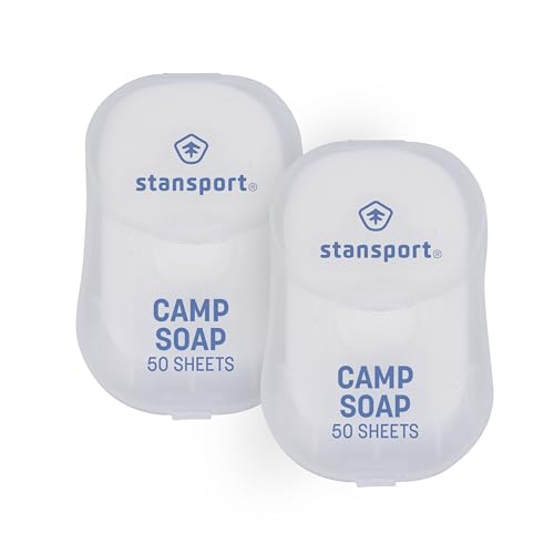 Camp Soap Sheets - 100 Biodegradable Soap Sheets for Travel