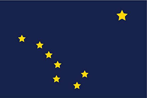 Alaska State Flag Decal Sticker - 5" x 3" - Premium Vinyl