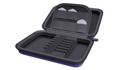 Lavishio Dart Case Purple—Holds 6 Darts with Built-In Accessory Pockets