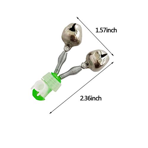 Spiral Clip Fishing Bells - 20pcs Loud Bite Alarm Set