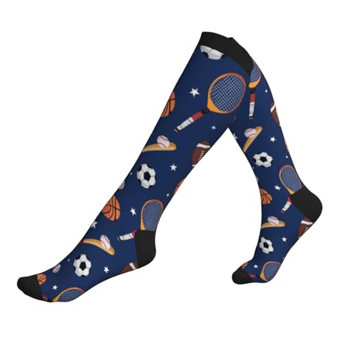 Compression Socks Knee High Support - One Size Sports