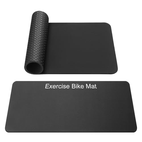 Non-Slip Exercise Bike Mat - 2PCS, 3MM Thickness for Home Gym