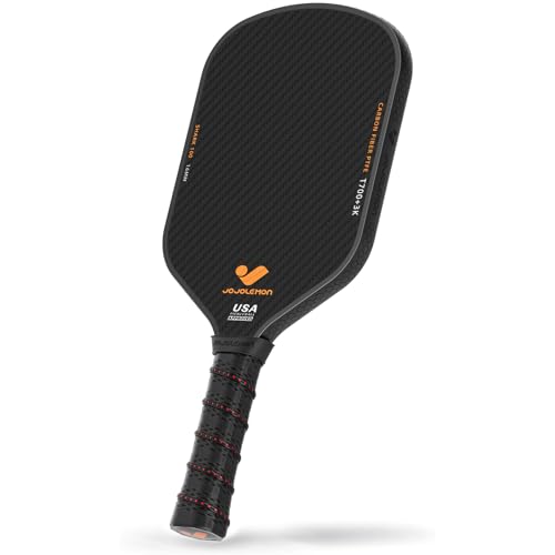 Carbon Fiber Pickleball Paddle with 16mm Polymer Core - Black