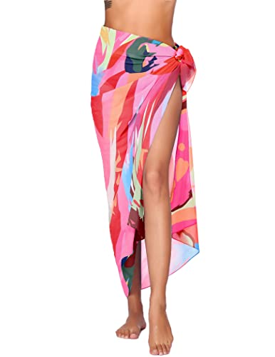 Women’s Sarong Swimsuit Coverup - Sheer Chiffon Wrap, A-1 Piece