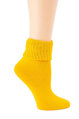 Lightweight Slouch Socks - Size 9-11 - Yellow