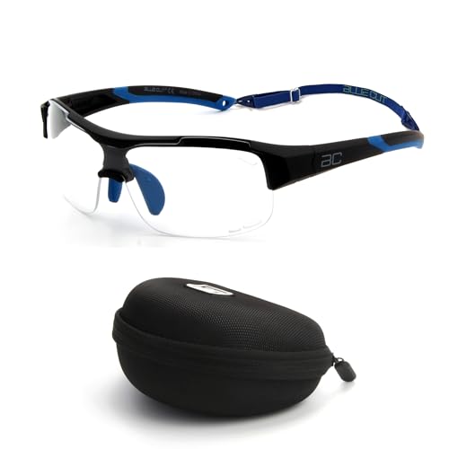 BLUE CUT Sports Safety Goggles Interchangeable Sun Lens Anti Fog UV Protection Indoor Outdoor Pickleball Cycling Basketball