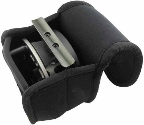 Neoprene Fly Fishing Reel Case Pouch - 3/4 Size, Black