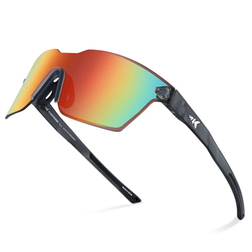 Polarized Fishing Sunglasses - Matte Smoke Crystal Frame, Burgundy Mirror