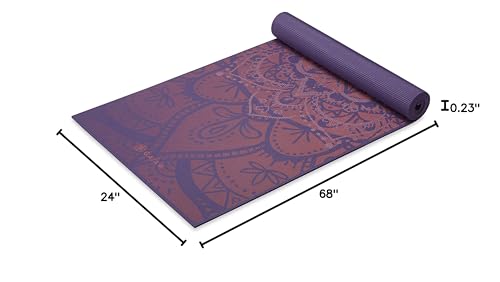 Premium Yoga Mat - Athenian Rose, 6mm Thick Non-Slip Design