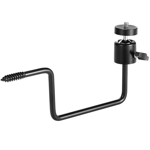 360° Adjustable Trail Camera Mount - Black Steel Bracket, 1 Pack