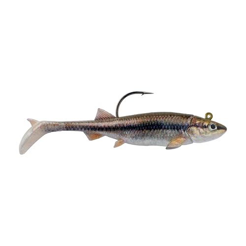 PowerBait Pre-Rigged Minnotator Soft Bait - HD Blacknose Shiner, 3 in