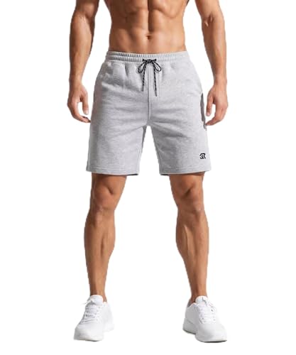 Rane Sports Men's Large Grey Athletic Running Shorts - Lightweight Quick Dry Gym Workout
