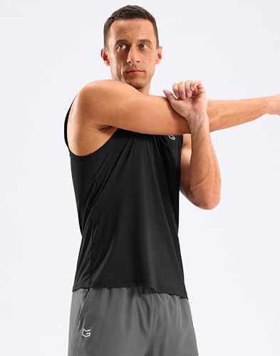 Men's Sleeveless Workout Tank Top - X-Large, Black