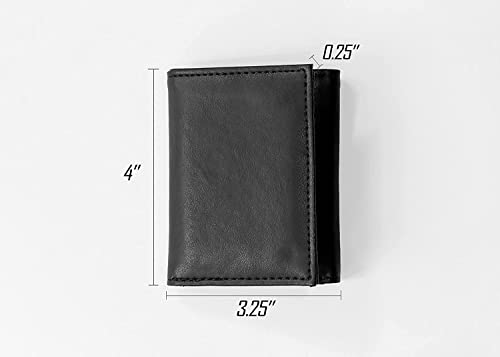Trifold Wallet - Laser Engraved Michigan Wolverines - Men's Accessory