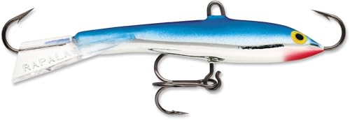 Rapala Jigging Rap 07 Chrome Blue Fishing Lure - Vertical Jigging Bait for Walleye Pike Trout