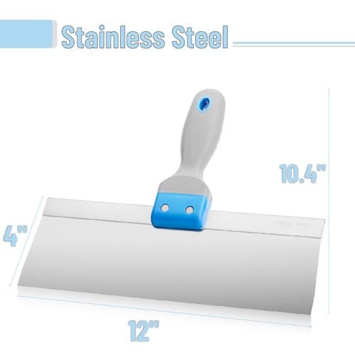 Bates- Taping Knife, 12 Inch, Stainless Steel Drywall Taping Knife