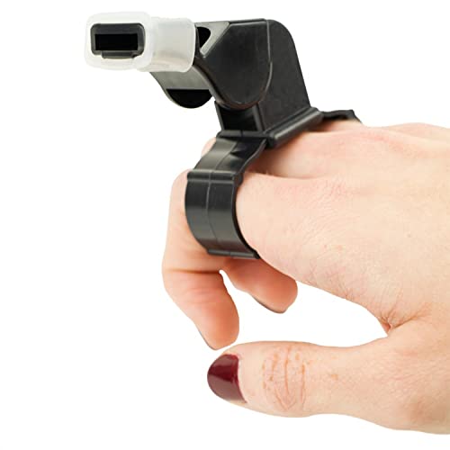 Pealess Finger Grip Whistle for Referees and Coaches - Weatherproof