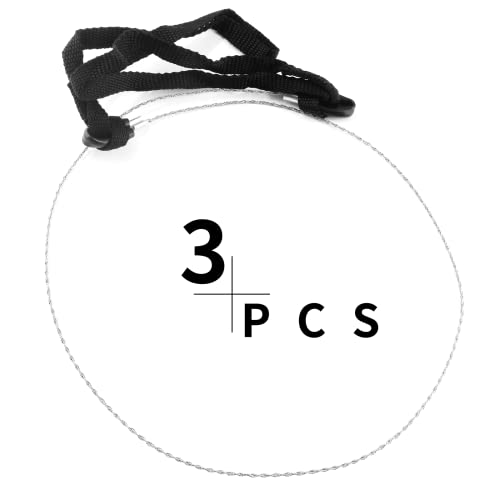 3-Pack Stainless Steel Wire Saw - 28-inch Portable Rope Handle Saw