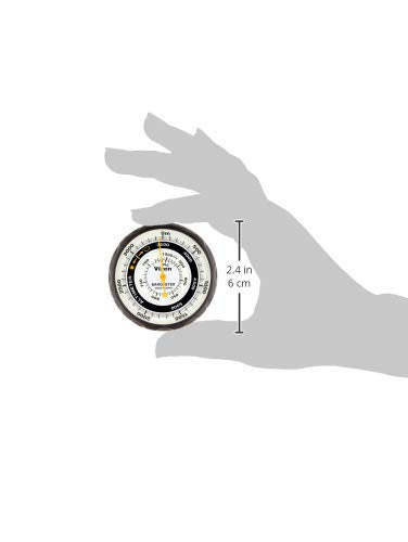 Analog Altimeter with Barometer - Compact Portable Black